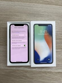 IPHONE X 64GB 100% zdravie - 3