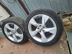 ALU kolesá Škoda Volans 5x100 R17 + zimné pneu - 3