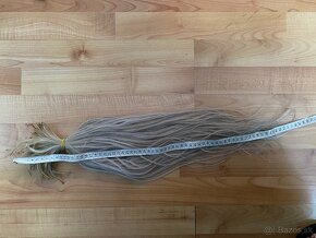 Ruské vlasy blond 60cm 140 prameňov - 3