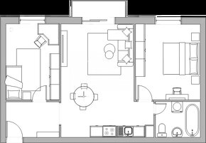 3 izbový byt  (71 m²) B403 na III. poschodí v NOVOSTAVBE, Ko - 3