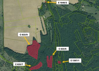 Čelovce– 4351 m2 LESOV- Na predaj - 3