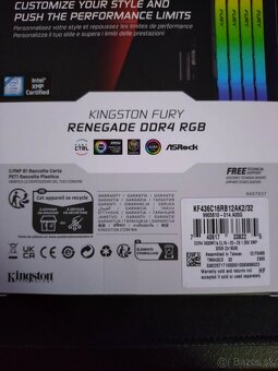 KINGSTONE FURY DDR4 32G 3600Mt/s RENEGADE - 3