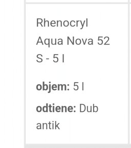 Lazúra, lak, špeciálna 5l, kúpil som dve a jedna zostala. os - 3