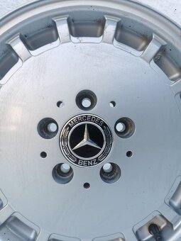 Mercedes Gulideckel alu disky 5x112 R15 W124, W190 - 3