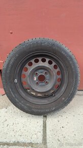 Plechové disky 4,5Jx14, ET45 a pneumatiky 165/70 R14 - 3