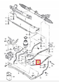 Servo hadica Audi A6 C6 (4F) - 4F0422893L - 3