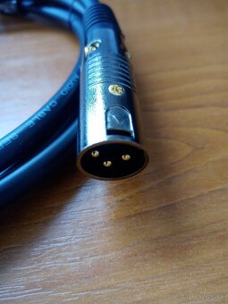 Audio kabel XLR samec - RCA samec - 3