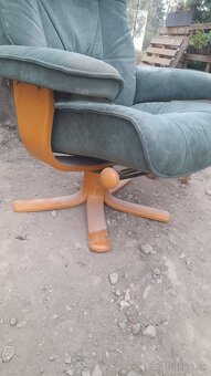 Semišové retro kreslo 150eur - 3