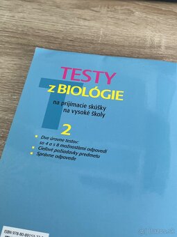 TESTY Z BIOLÓGIE na prijímacie skúšky na vysoké školy - 3