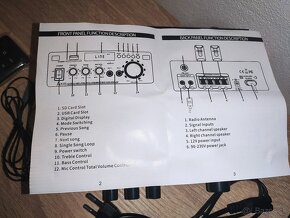 NOVY Audio zosilnovac AK45 / 2x 40W / bluetooth + repro 10€ - 3