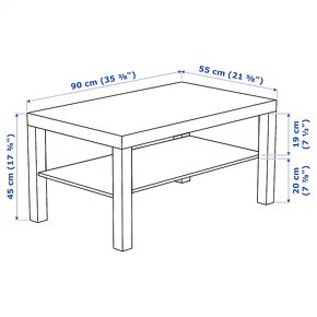 Stolík LACK biely Ikea - 3