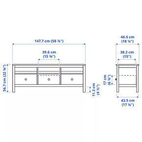 IKEA skrinka pod TV Hemnes - 3