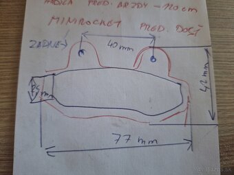 Brzdové doštičky Minirocket 150, 250 - 3