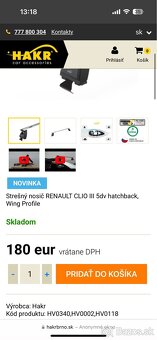 Stresne nosice Hakr Renault Clio - 3