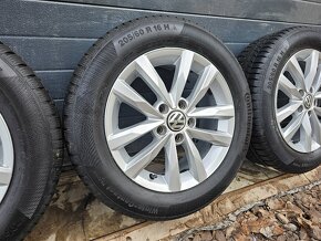 Zimná Sada Volkswagen +Zánovné Pneu 205/60 R16 Touran - 3