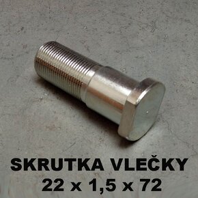 Skrutky kolies a výrobné štítky na vlečky - 3