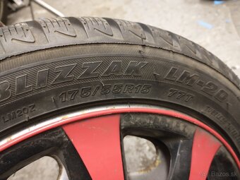 Predam 2ks zimne pneu bridgestone 175/55 r15 - 3