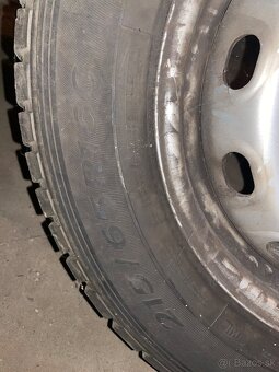 Plechové disky+pneu zimne 4ks 215/65 R16C 5x114,3 - 3