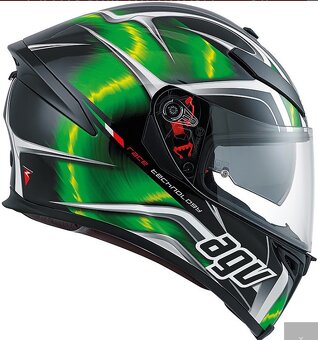 AGV K5 Helmet - Hurricane Black / Green / White - 3