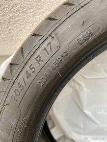 Predám letné pneumatiky 4x Michelin Primacy 4 205 45 R17 - 3