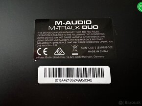 Externá zvuková karta M-Audio M-Track Duo USB - 3