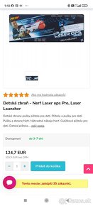 Detská zbraň - Nerf Laser ops Pro, Laser Launcher - 3