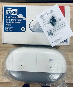 Tork SmartOne® Twin Mini zásobník na toaletný papier, biely - 3