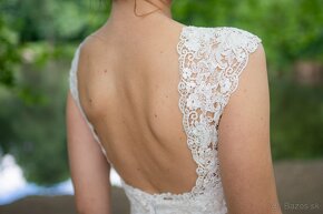 Čipkované svadobné šaty Pronovias - 3