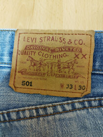 Pánske rifle Levi's / Levis  501 W33 L30 - 3