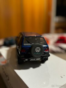 Vw golf 2 country 1:18 blue - 3