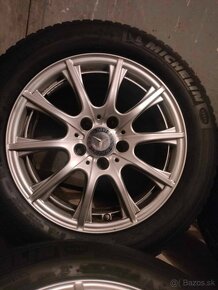 Zimné 4ks alu disky orig. Mercedes 5x112 r16 pneu 205/60 r16 - 3