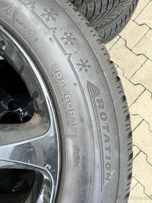 5x112 R16 Mercedes disky + zimné pneu 205 60 16 - 3