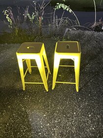 dizajnová stolička kovová - 3