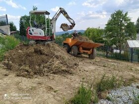 Zemné a búracie práce minibagrom búracie kladivo dumper 4x4 - 3