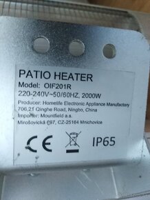 Patio Heater OIF201R 2000W - 3