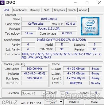 Intel Core i3-9300(3x) - 3