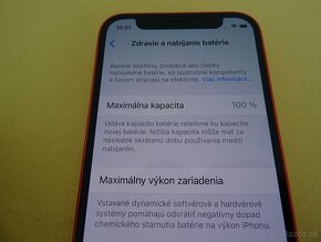 iPhone 12 MINI 128GB RED - ZÁRUKA 1 ROK - 100% BATERIA - 3