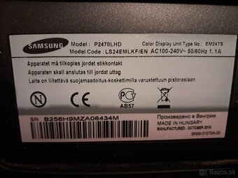 Predám 24" monitor/TV prijímač SAMSUNG P2470LHD - 3