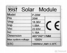 Fotovoltaicky panel s meničom 12v 20w - 3