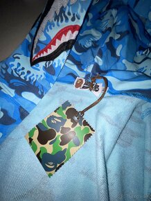 Bape Fire Camo Shark Full Zip Hoodie - 3