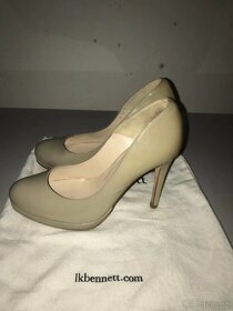 L.k. Bennett grey Pumps č.39 lacquered leather - 3