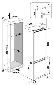 Whirlpool SP40 800 EU1 vstvana chladnick 70 cm x 200cm - 3