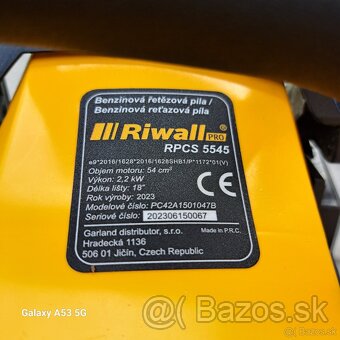 Predám motorovú pílu Riwall RPCS 5545 - 3