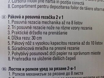 Rezacka na papier A4 pakova a posuvna - 3