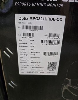 MSI Optix MPG321UR-QD Gaming Monitor - 3