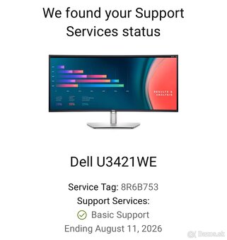 Dell LCD MONITOR U3421WE V ZÁRUKE - 3