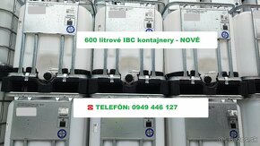 ☎️☎️☎Potravinárske IBC kontajnery 300L 600L 1000L pitná voda - 3