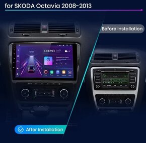 Radio Skoda Octavia 2,10",1+32GB,GPS,WiFi,Android 12,CanBus - 3