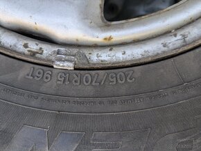 Pneumatiky + disky 205/70 R15 - 3