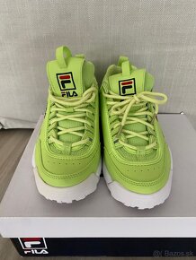 Neónové dámske fila disruptor - 3